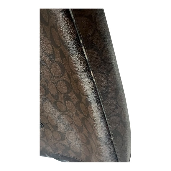 Coach Signature Small Christie Carryall F58291 Brown/Black - Picture 7 of 16